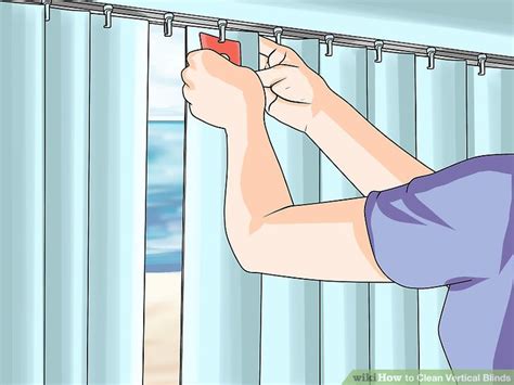 how to clean vertical blind slats