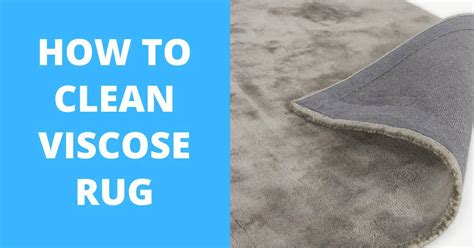 how to clean viscose pile rug