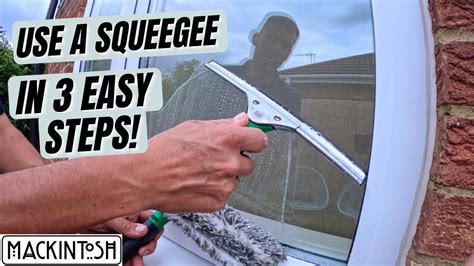 How To Clean Windows Using Squeegee