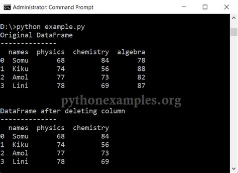 how to clear a dataframe in python