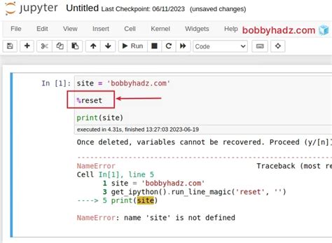 how to clear all code in python