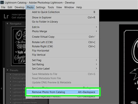 how to clear an image in photoshop