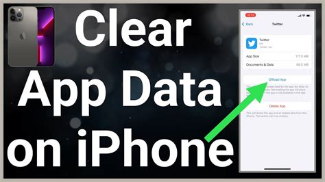 how to clear app data in iphone 13