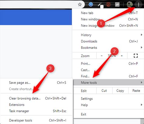 how to clear browser cache in chrome pc