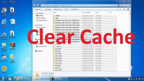 how to clear cache