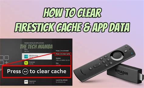 how to clear cache data on firestick
