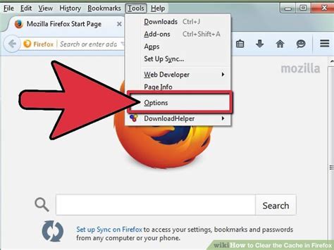 how to clear cache in firefox