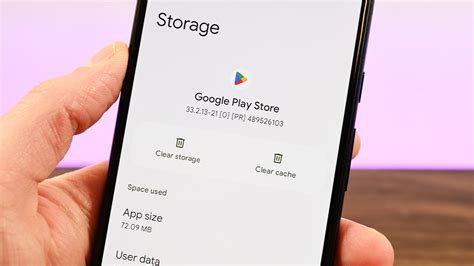 how to clear cache on android google play
