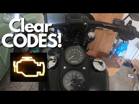 how to clear code on harley