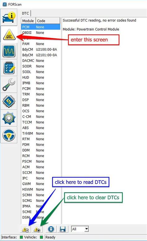 how to clear codes using forscan