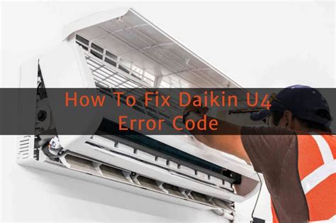 how to clear daikin error code u4