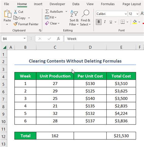 how to clear data from excel spreadsheet without deleting formulas