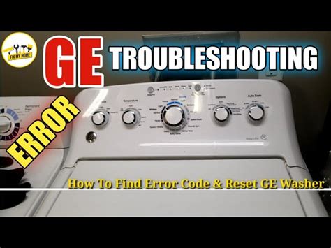 how to clear error code on ge washer