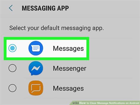 how to clear message notification on android