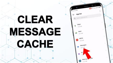 how to clear messages cache on android
