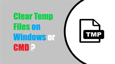 how to clear temp files in command prompt