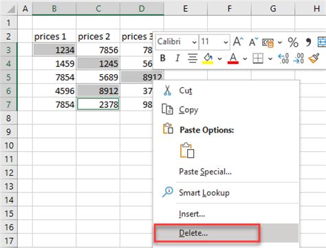 how to clear text from multiple cells in excel