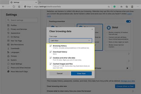 how to clear the cache on my computer microsoft edge