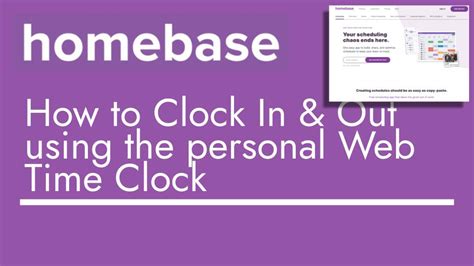 How To Clock In On Homebase