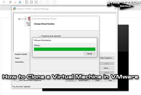 how to clone a virtual machine in vmware