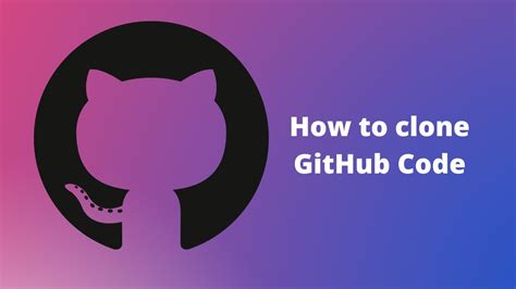 how to clone code from github to local machine