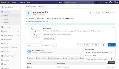 how to clone code from gitlab using git bash