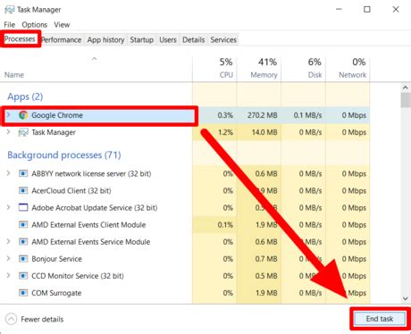 how to close apps in task manager