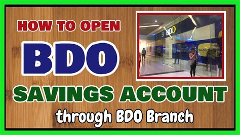 how to close bdo savings account