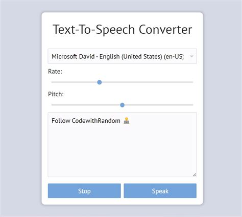 how to code a text to speech program