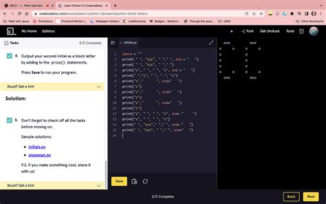how to code block letters in python