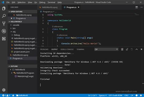 how to code c in visual studio code
