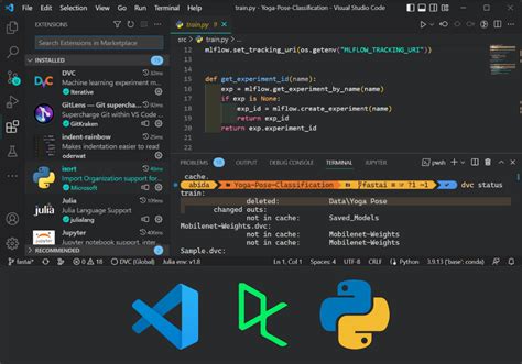 how to code in vs code python