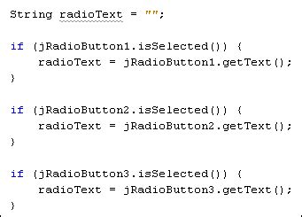 How To Code Radio Button In Java