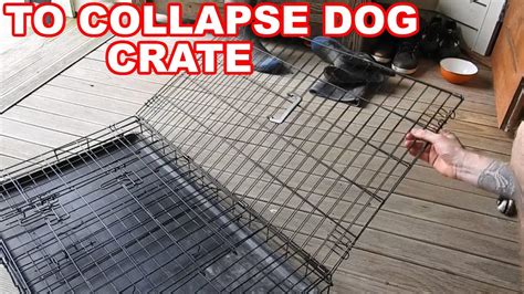 How To Collapse Foldable Dog Crate