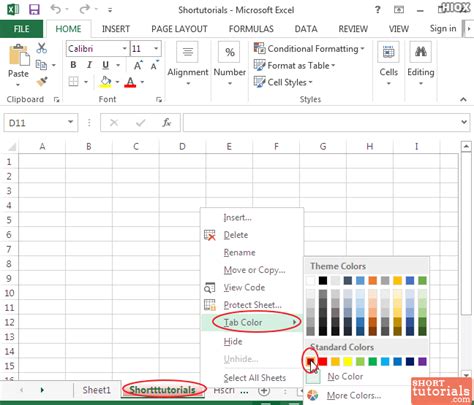 How To Color Code An Excel Tab