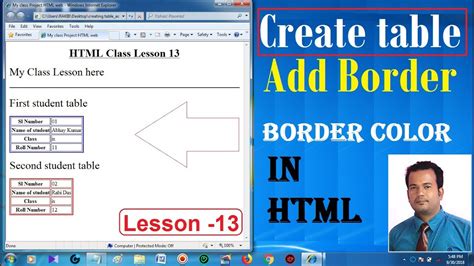 how to color image border in html