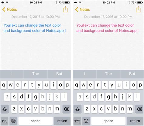 how to color text in notes iphone