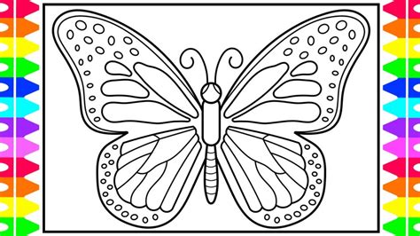 how to colour butterfly for kids