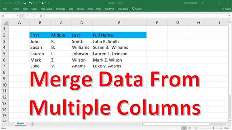 how to combine duplicate rows with multiple columns in excel