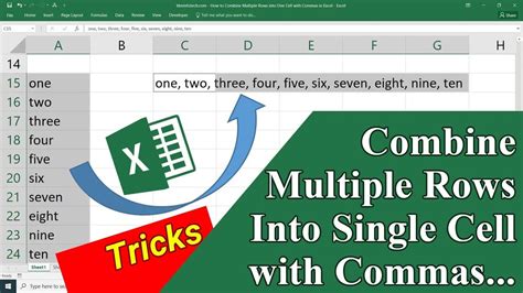 how to combine multiple cells in excel into one