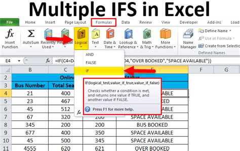 how to combine multiple if functions in excel