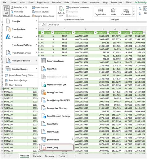 how to combine multiple sheets in excel power query