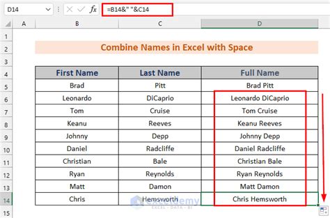 how to combine names in excel with comma and space