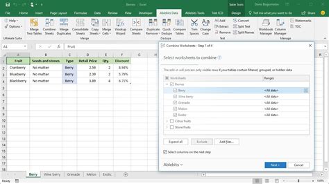 How To Combine Tables In Excel Sheet