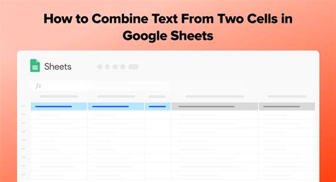how to combine two cells in google sheets