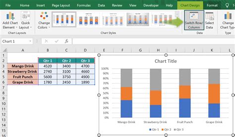 how to combine two stacked column charts in excel