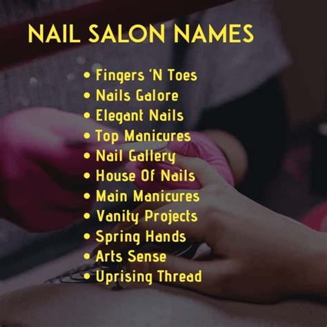 How To Come Up With A Nail Salon Name