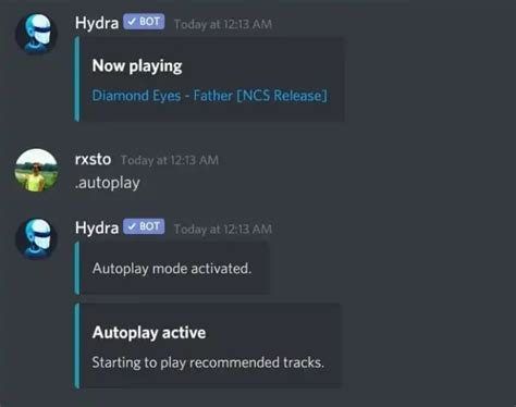 How To Command Hydra Bot In Discord To Play Music