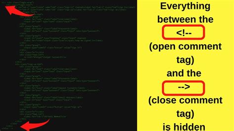 how to comment multiple lines in html code