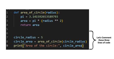 how to comment out multiple lines in python vs code